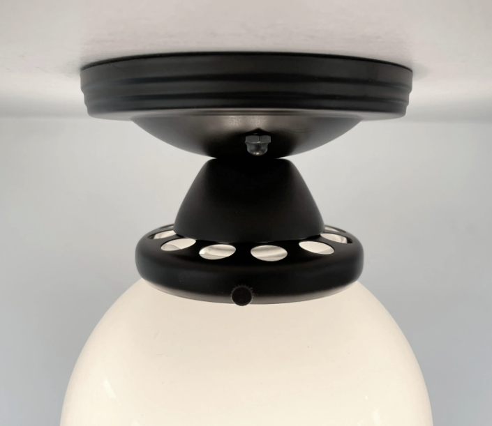 MODERN OPAL Schoolhouse Globe Ceiling Light - Sweatfully