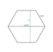 Crystal White 5" Polished Hexagon Marble Tile - Sweatfully
