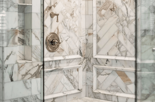 Calacatta 3"x12" Polished Marble Tile - Sweatfully