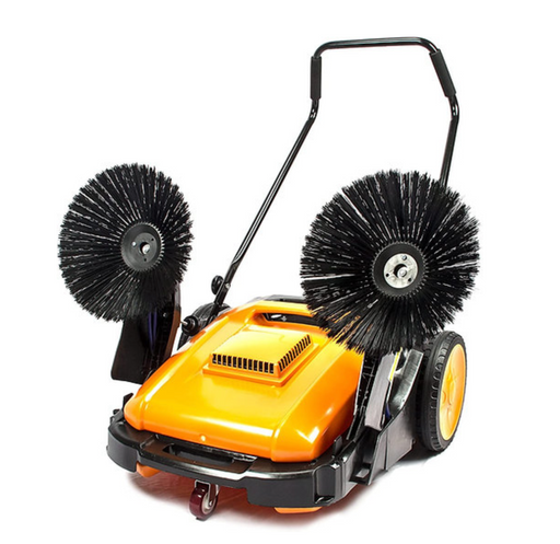 RT980S 38" Manual Push Powered Floor Sweeper, 38,000 sqft/h, Triple Brushes, Air filter For Dust Control - Sweatfully