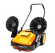 RT980S 38" Manual Push Powered Floor Sweeper, 38,000 sqft/h, Triple Brushes, Air filter For Dust Control - Sweatfully