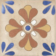 Caribbean Deco Matte Ceamic Tile 8"x8" - Sweatfully
