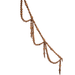 Paulownia Wood Bead Swag Garland, Brown 72"L - Sweatfully
