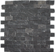 Taurus Black Marble Split-Face Tile 1"x2" - Sweatfully