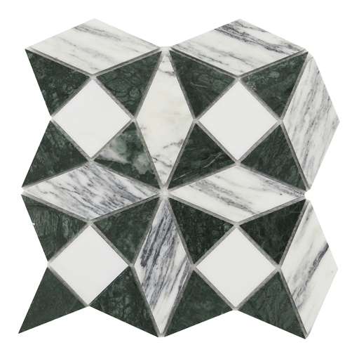 Kaleidoscope Oasis, Verde & Bianco Venato Dolomite - Sweatfully