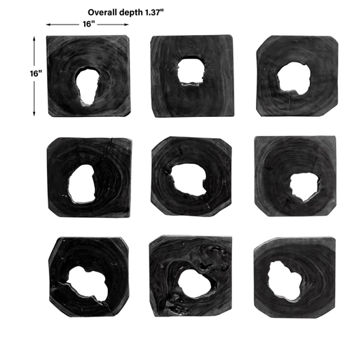 Koun ebony wood wall art - Sweatfully