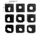 Koun ebony wood wall art - Sweatfully