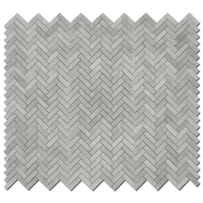 Iceberg 1"x3" Herringbone Polished Mosaic - Sweatfully