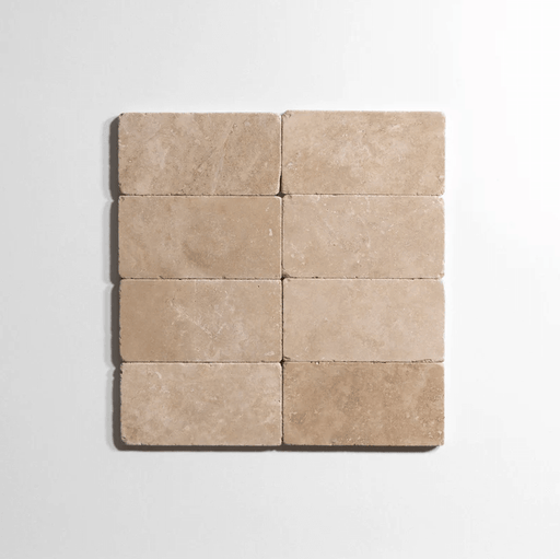 Durango 3" x 6" Tumbled Marble Tile - Sweatfully