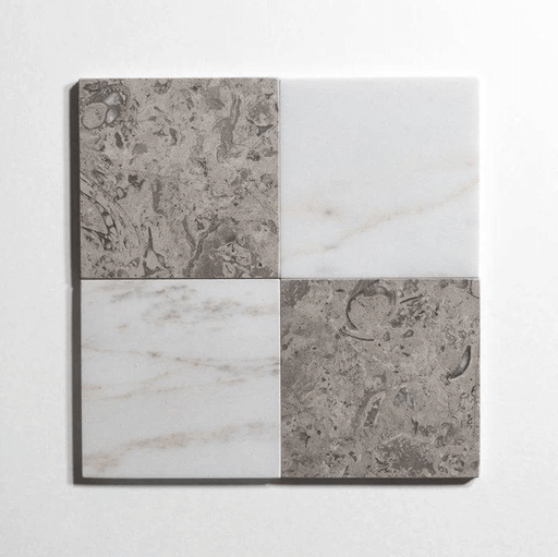 Colorado Calacatta 4"x4" Tumbled Marble Tile - Sweatfully