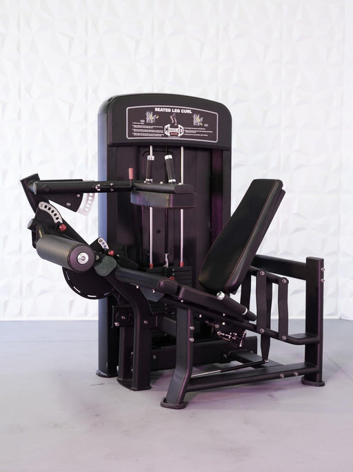 Elite Selectorized Seated Leg Curl - Muscle D Fitness - Commercial - Adjustable Seat - Pin Selectorized - Hamstring Workout - Sweatfully
