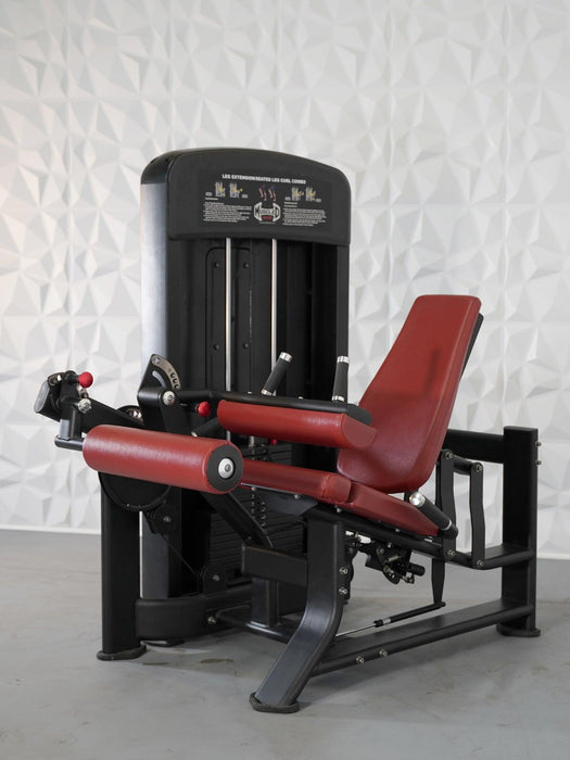 Elite Selectorized Leg Extension Seated Leg Curl Combo - Muscle D Fitness - Commercial Grade - Adjustable Seated - Pin Selectorized - Sweatfully