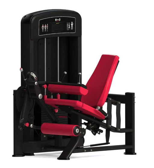 Elite Selectorized Leg Extension Seated Leg Curl Combo - Muscle D Fitness - Commercial Grade - Adjustable Seated - Pin Selectorized - Sweatfully