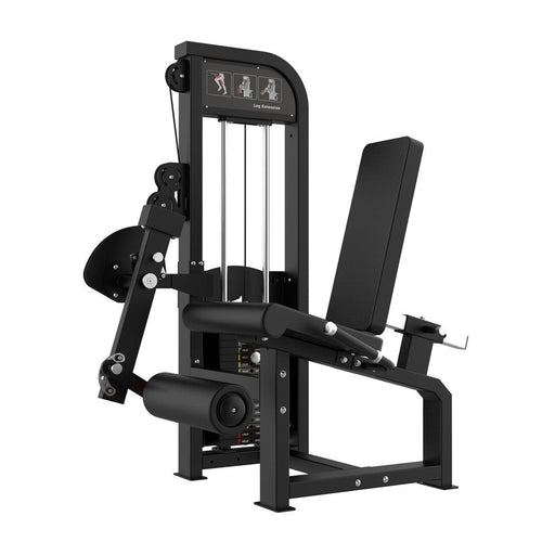 Excel Seated Leg Extension - Muscle D Fitness - Selectorized Knee Extension - Sweatfully