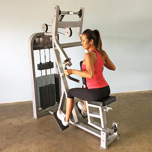 Classic Seated Row - Muscle D Fitness - Pin Selectorized - Back Workout - Sweatfully