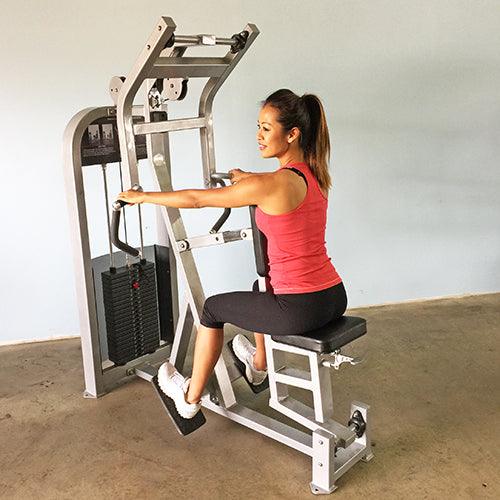 Classic Seated Row - Muscle D Fitness - Pin Selectorized - Back Workout - Sweatfully