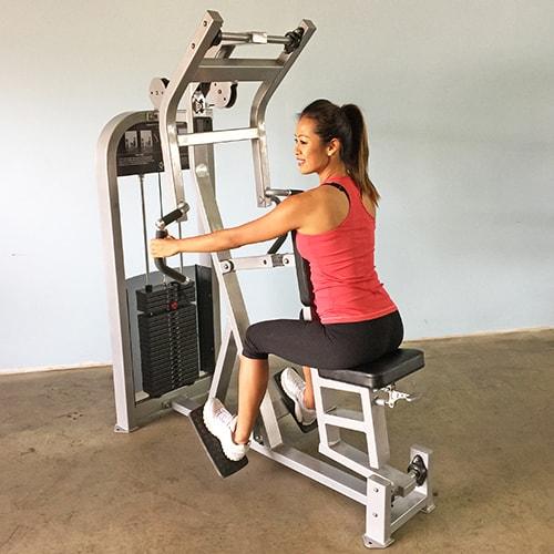 Classic Seated Row - Muscle D Fitness - Pin Selectorized - Back Workout - Sweatfully