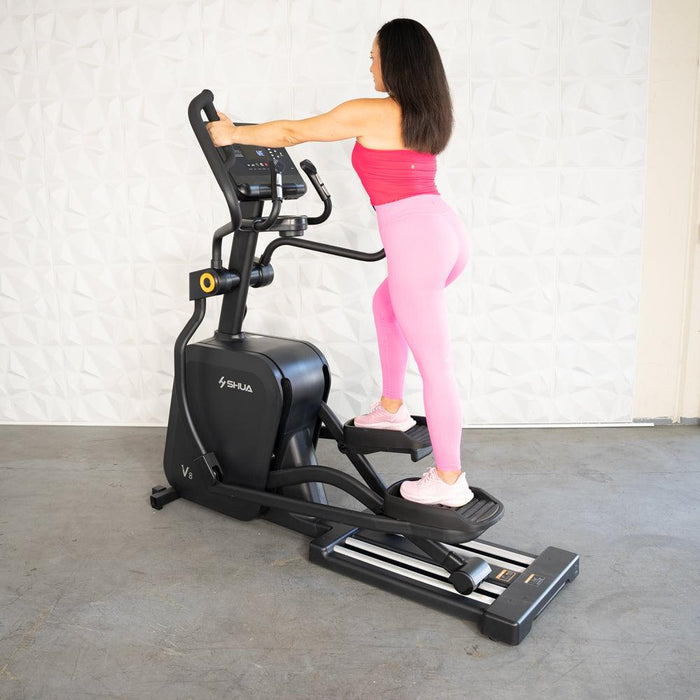 Self Powered Commercial Cross Trainer - Elliptical - Muscle D Fitness - Durable Commercial-Grade Cross Trainer Elliptical - Sweatfully