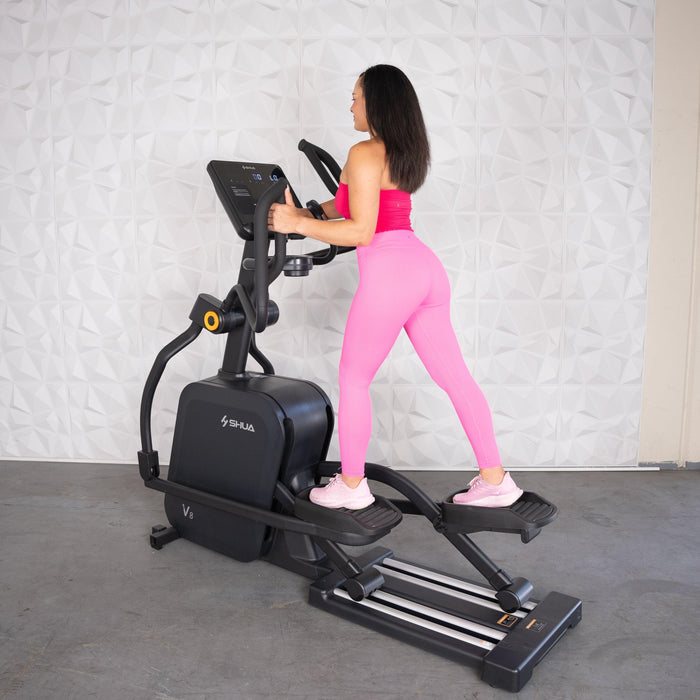 Self Powered Commercial Cross Trainer - Elliptical - Muscle D Fitness - Durable Commercial-Grade Cross Trainer Elliptical - Sweatfully