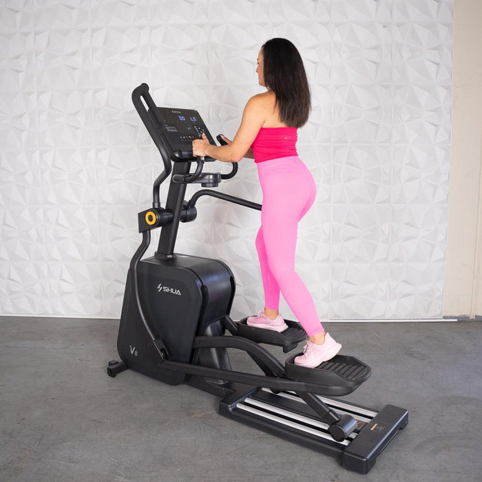 Self Powered Commercial Cross Trainer - Elliptical - Muscle D Fitness - Durable Commercial-Grade Cross Trainer Elliptical - Sweatfully