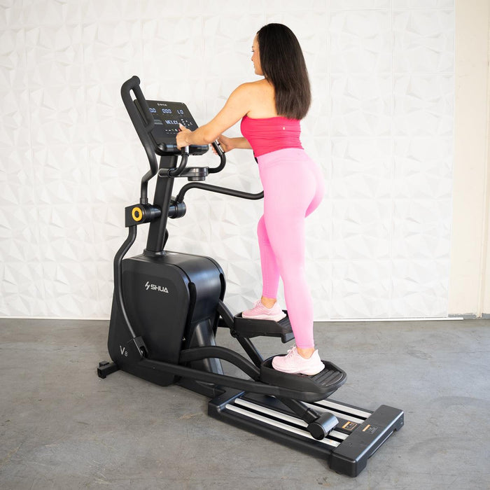 Self Powered Commercial Cross Trainer - Elliptical - Muscle D Fitness - Durable Commercial-Grade Cross Trainer Elliptical - Sweatfully