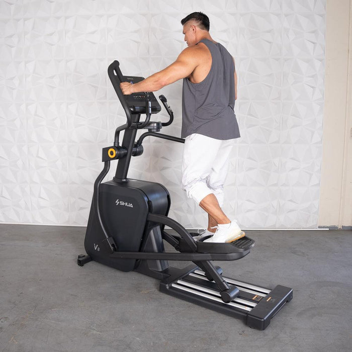 Self Powered Commercial Cross Trainer - Elliptical - Muscle D Fitness - Durable Commercial-Grade Cross Trainer Elliptical - Sweatfully