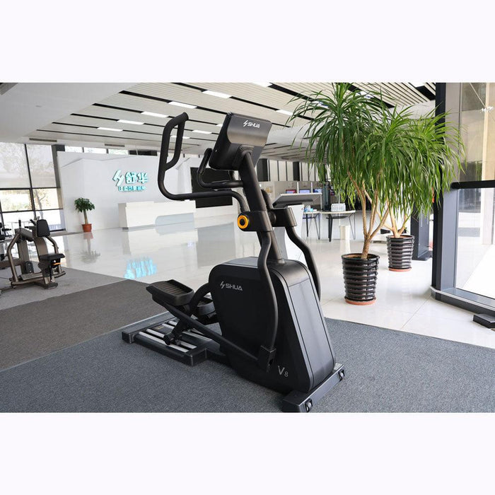 Self Powered Commercial Cross Trainer - Elliptical - Muscle D Fitness - Durable Commercial-Grade Cross Trainer Elliptical - Sweatfully