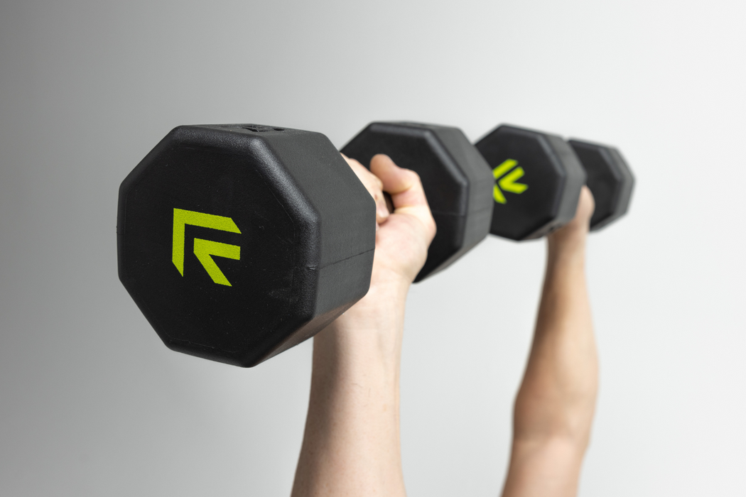 Octo Rubber Dumbbell (sold individually) - Sweatfully