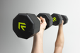 Octo Rubber Dumbbell (sold individually) - Sweatfully