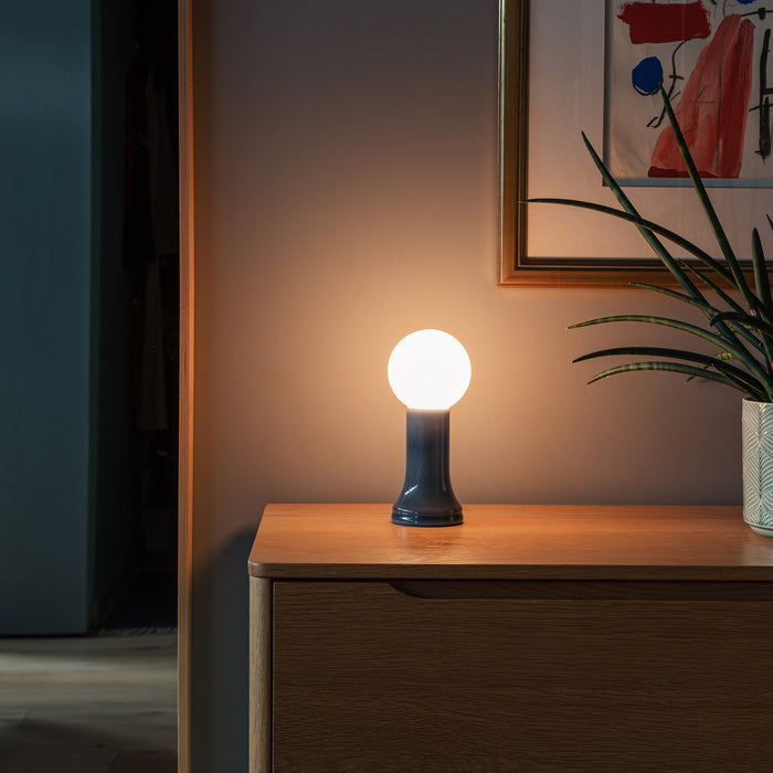 Shore Table Lamp in Smoke Grey - Sweatfully
