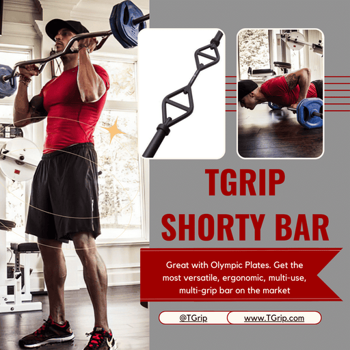 TGrip Shorty Bar - Multi Grip - Functional Training - Football - Swiss - Neutral - Sweatfully