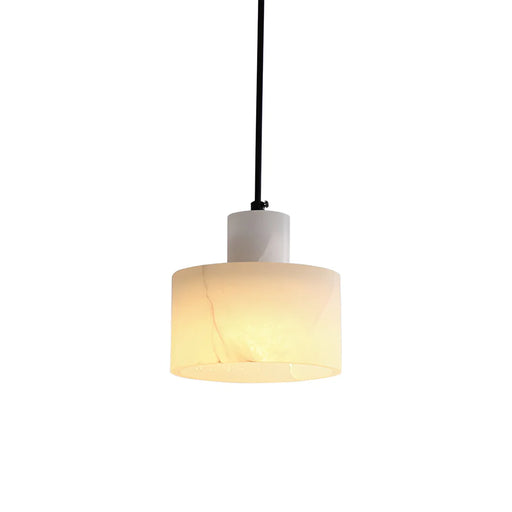 Simple Cyls Alabaster Pendant Lamp - Sweatfully