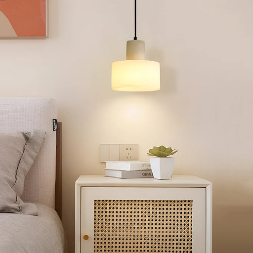 Simple Cyls Alabaster Pendant Lamp - Sweatfully