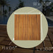 Sapporo Teak Shower and Bath String Mat with Rubber Footing 30″ x 30″ - Sweatfully
