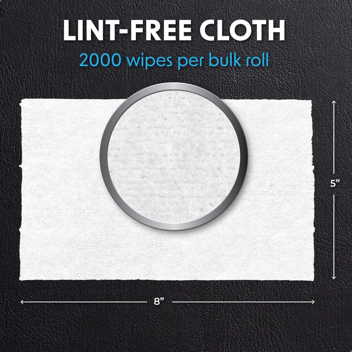 MAX OUT!® Economy 2000ct BZK Sanitizing Wipes Value Refill Roll – Lint-Free, Alcohol-Free - Sweatfully