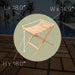 Sierra Natural Teak Outdoor Folding String Seat - Sweatfully