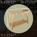 Norwegian Natural Teak Shower and Bath Curved Spa Bench with Shelf - 30" - Sweatfully