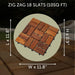 Calgary Oiled Teak Outdoor Interlocking Tiles, 18 Slat (10 sq ft) - Sweatfully