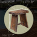 Salem Teak Shower and Bath Stool with Curved Seat - Sweatfully