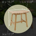 Phoenix Natural Teak Shower and Bath Slatted Stool - Sweatfully
