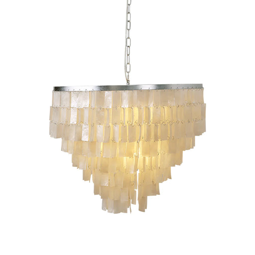 Skye Light Tiered Shell Chandelier - Sweatfully