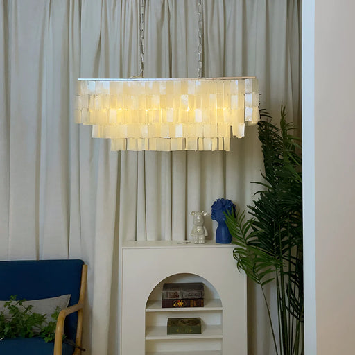 Skye Rectangular Tiered Chandelier - Sweatfully