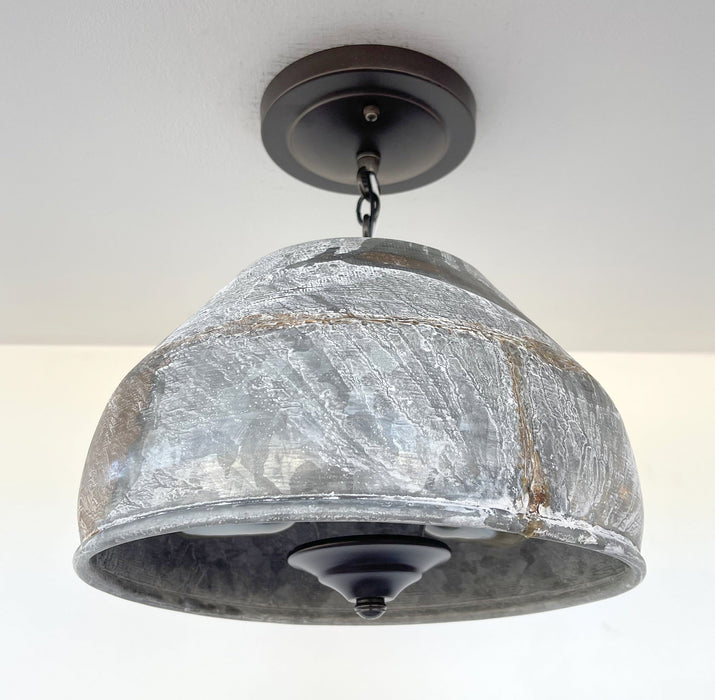 Rustic Bucket Chain Ceiling Light - Sweatfully