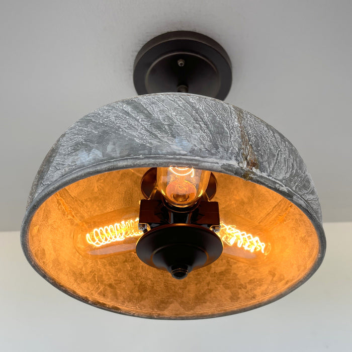 Rustic Bucket Chain Ceiling Light - Sweatfully