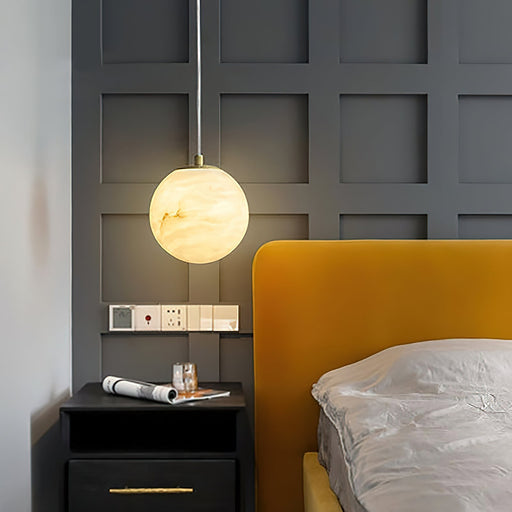 Sphaera Alabaster Pendant Light - Sweatfully