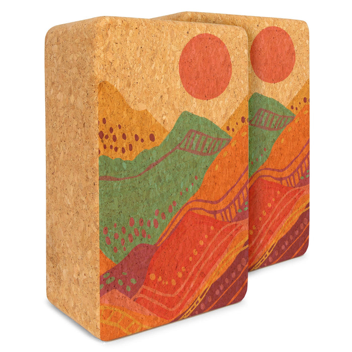 Artist Cork Yoga Block Set - Sweatfully