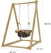 Indoor Baby Swing Seat | Soft Cotton Toddler Hammock for All Swingsets (Frame Not Included) - Sweatfully