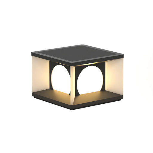 Square Courtyard Eclipse Cube Outdoor Lamp - Sweatfully