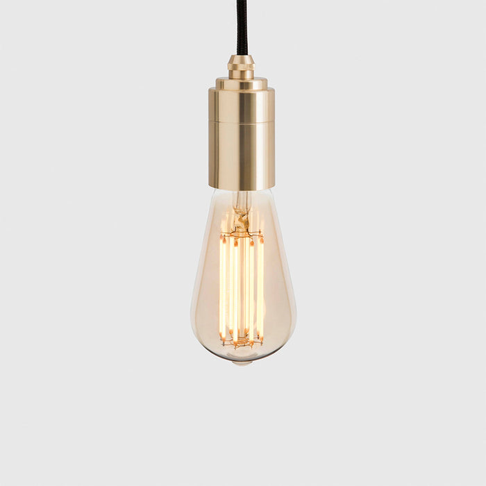 Squirrel Cage Plug-In Pendant in Brass - Sweatfully