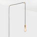 Squirrel Cage Plug-In Pendant in Brass - Sweatfully